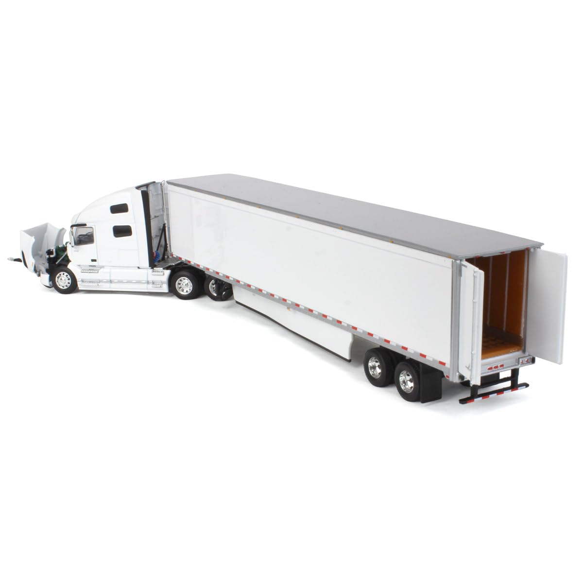 DCP 1/64 White Volvo VNL 760 High-Roof Sleeper & 53ft Trailer with